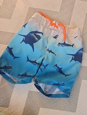 Shark Swim Shorts By Oshkosh Bgosh Size 3T
